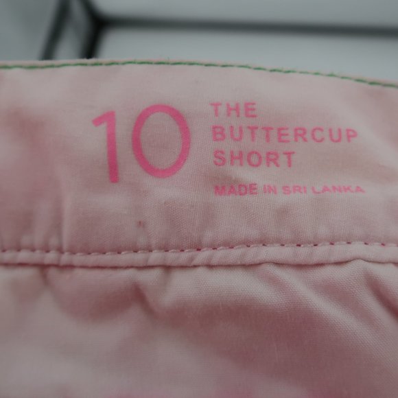 Lilly Pulitzer Pink White Elephant Scalloped Shorts Size 10 - Picture 4 of 9